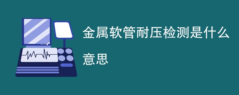 金属软管耐压检测是什么意思